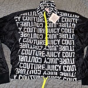 NWT Juicy By Juicy Couture Crop Windbreaker Jacket Neon Zip - M